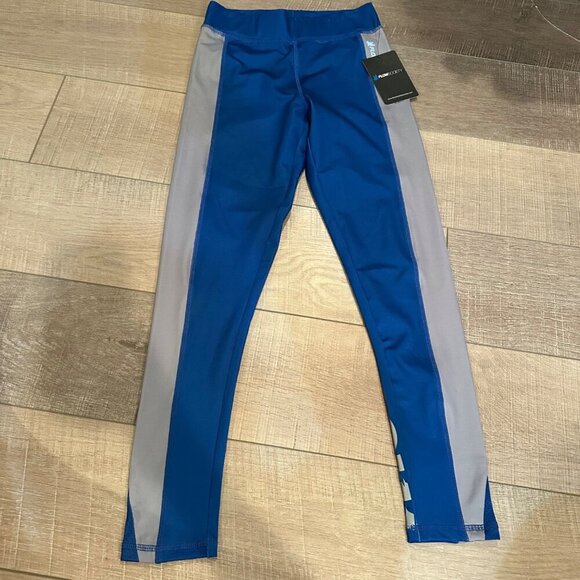 FLOWSOCIETY YOUTH BLUE ACTIVE LEGGINGS NEW 10/12 - Picture 1 of 5